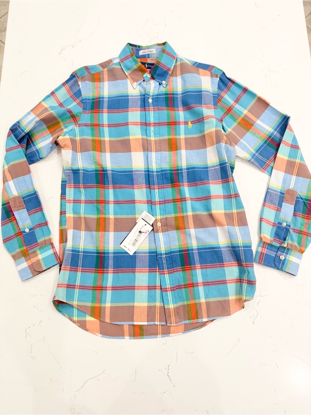 Ralph Lauren NWT Authentic Indian Madras Plaid Shirt